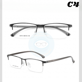 Gọng kim loại nam mã 34731